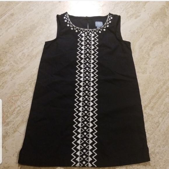 GAP Other - Girls 3T Gap Black Dress w/ White Embroidered